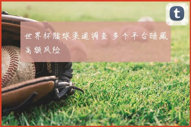 世界杯赌球渠道调查 多个平台暗藏高额风险